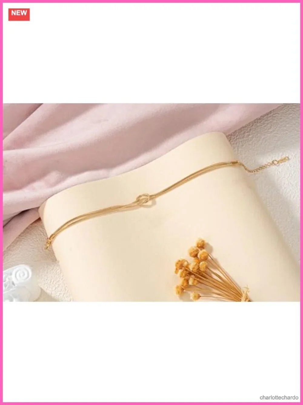 14K Gold Plated Love Knot Bracelet Dainty Stackable Friendship Gift